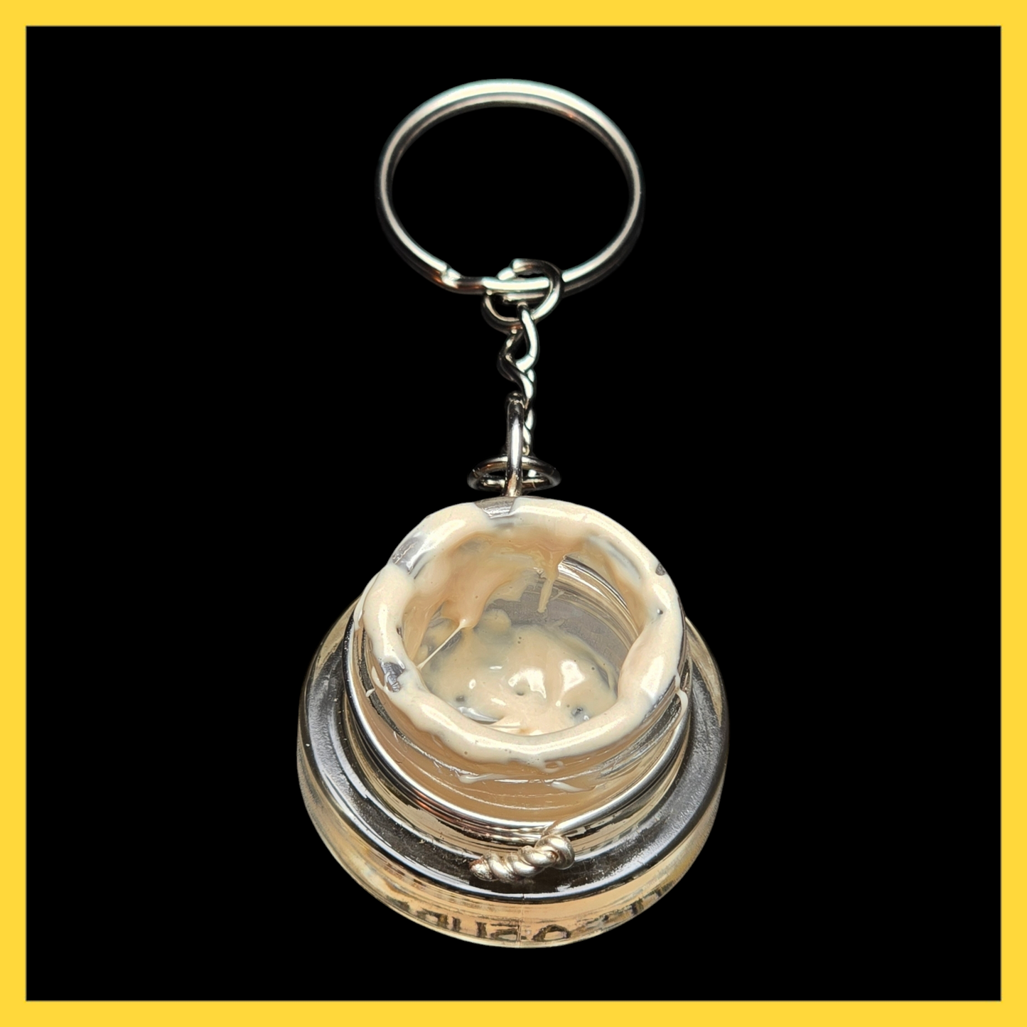 Small Hash Rosin Dab Keychain (Messy)