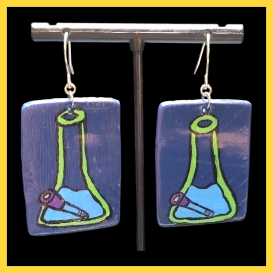 Handmade Bong Earrings image 0
