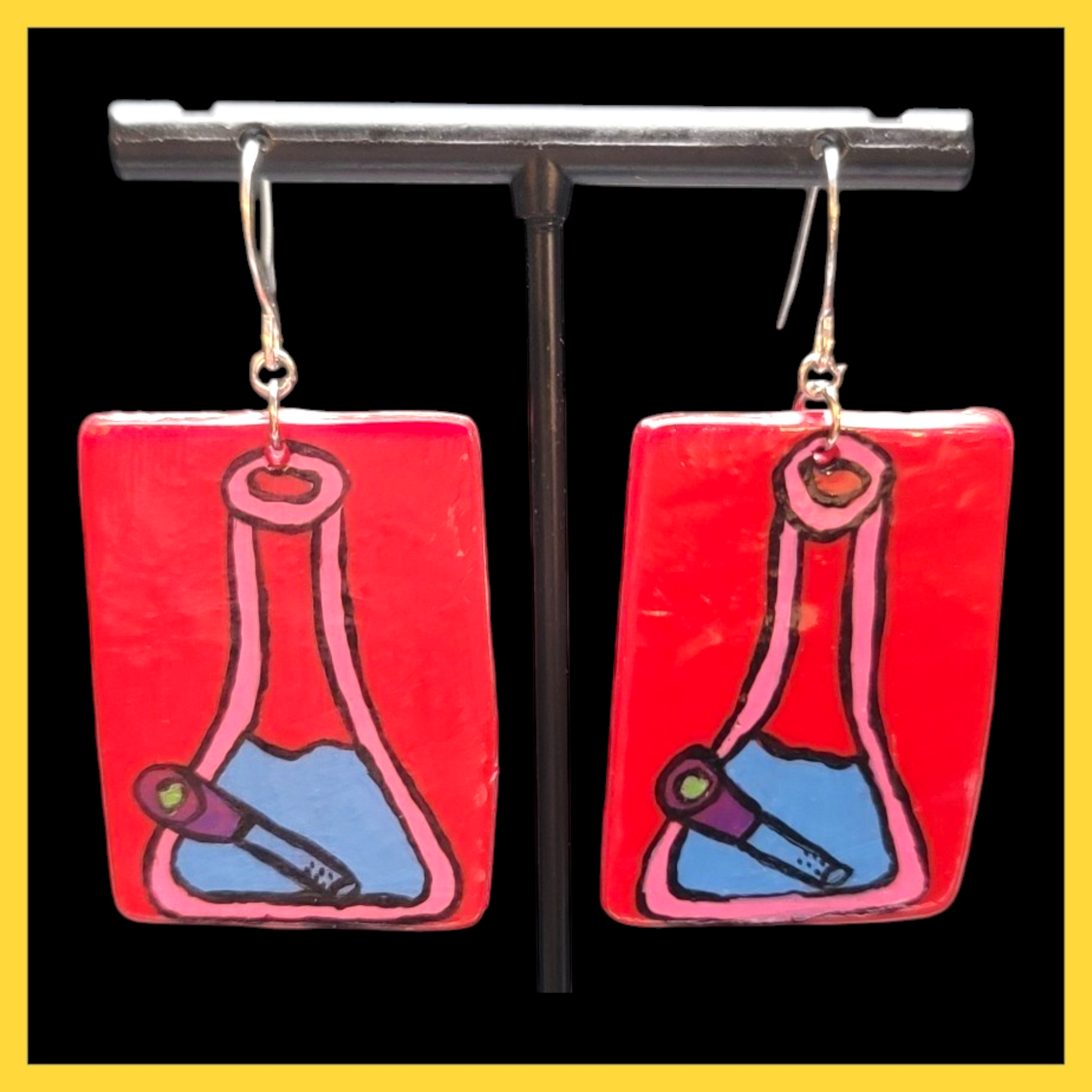 Handmade Bong Earrings image 0