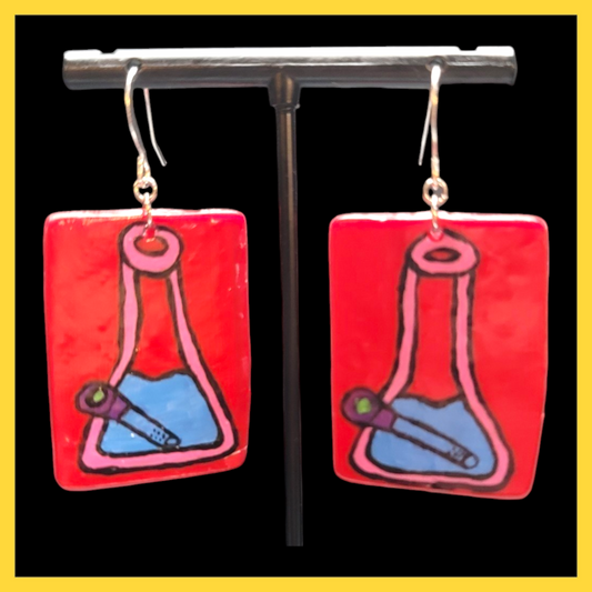 Handmade Bong Earrings image 0