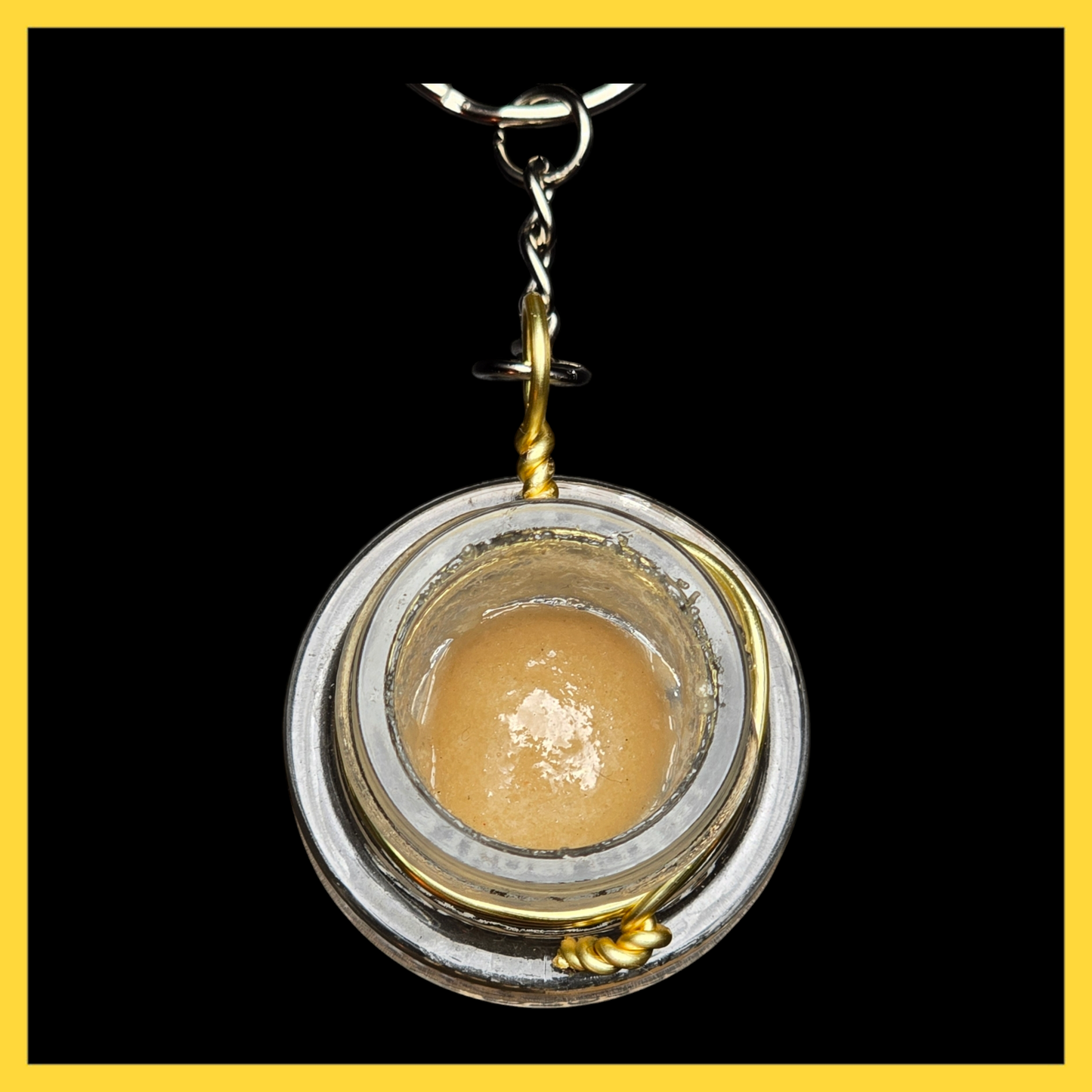 Small Hash Rosin Dab Keychain (Messy)