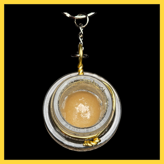 Small Hash Rosin Dab Keychain (Messy)
