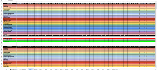 Business Accounting Spreadsheet (2025–2040) IRS-Ready Schedule C Small Business Budget & Expense Tracker