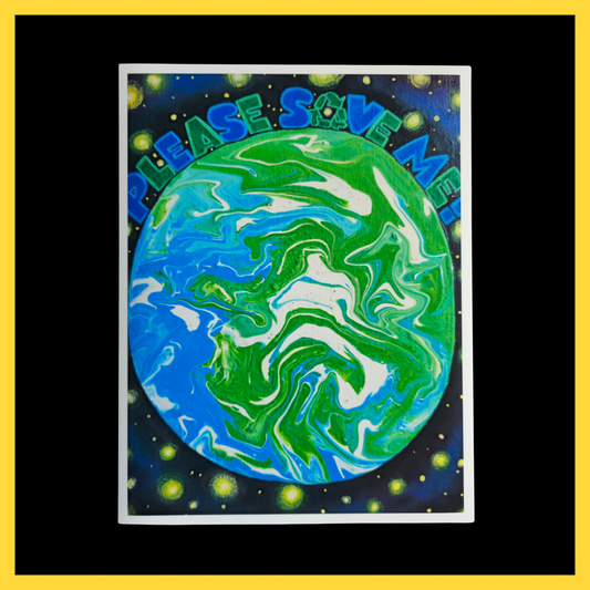 'Please Save Me' Print - Semi-Gloss Photo Paper (8.5"x11")